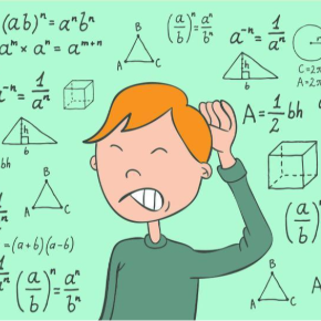 illustration of student thinking math